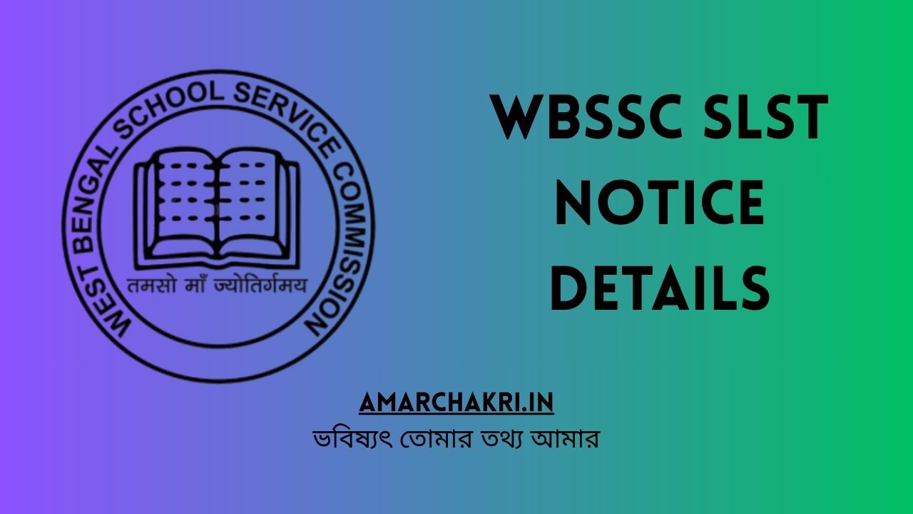 WBSSC SLST Notification 2025 : ৩৫৭২৬ জন সহকারী শিক্ষক নিয়োগের বিজ্ঞপ্তি প্রকাশিত ! তাই বিশদ জানতে অবশ্যই নিচের  এই প্রতিবেদনটি বিস্তারিত পড়ুন
